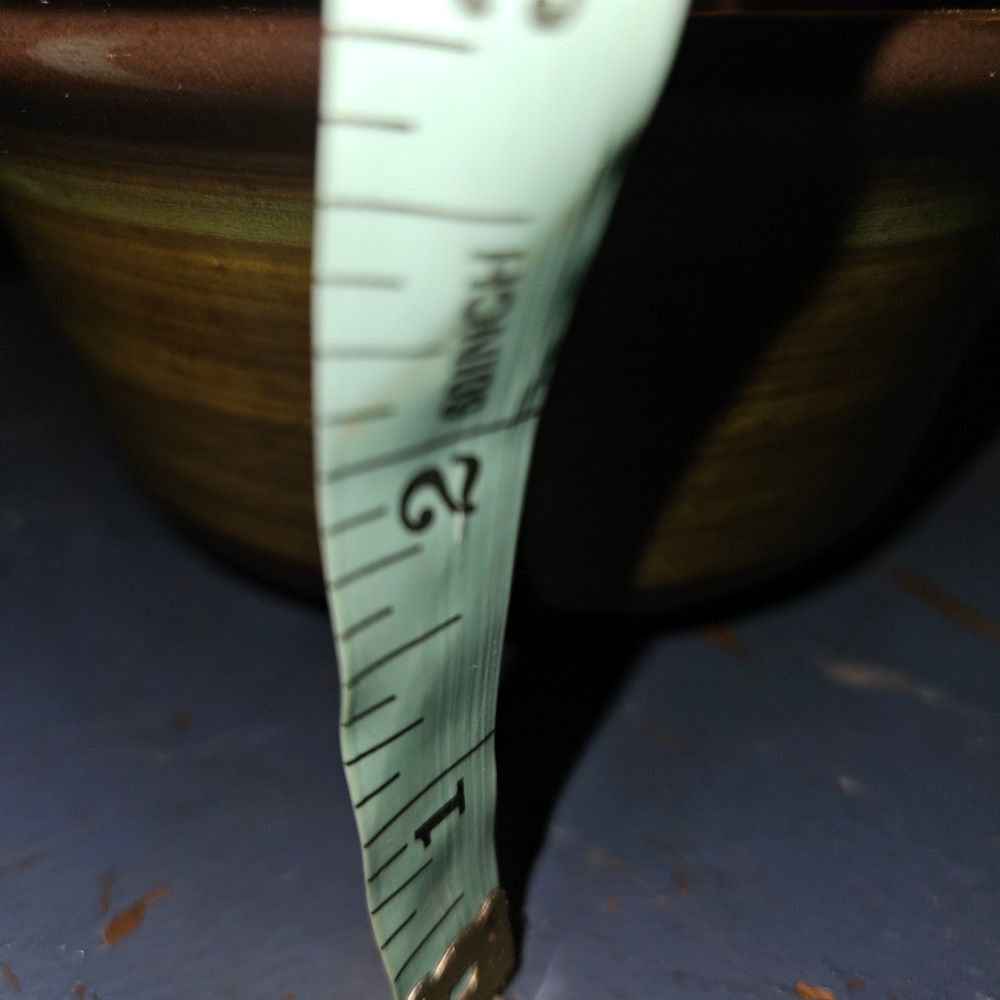 Franciscan Interpace Earthenware Bowl Brown Green Banded Vintage MCM USA 5.25in - Picture 6 of 7